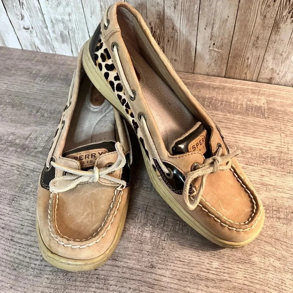 Leopard Sperry Topsiders - Picture 1 of 5